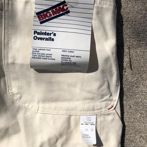 Mono Big Mac Deadstock años 70 en crema/blanco - Imagen 4 de 7