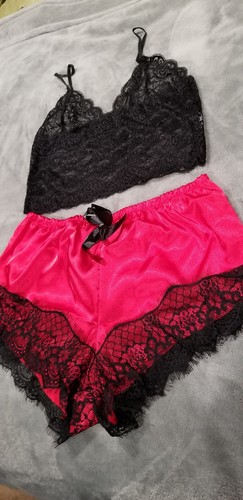 Sexy Dessous-Set mit Blumenspitze, halbtransparenter V-Ausschnitt BH & Höschen mit Schleife, Damen sexy - Bild 2 von 7