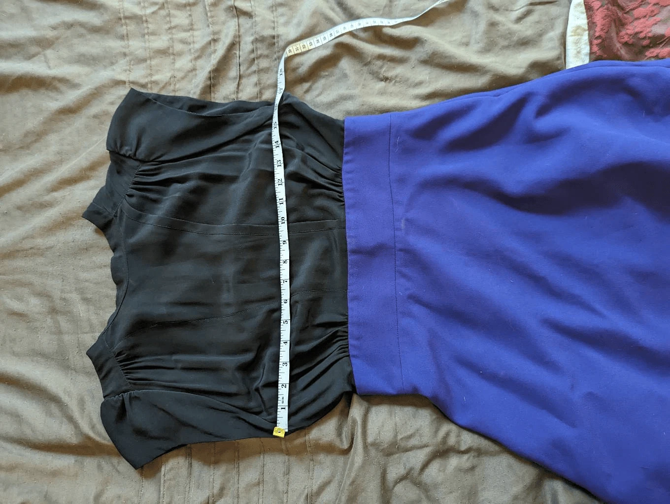 MIU MIU Mini abito Miu nero e viola seta e lana taglia 40it euc