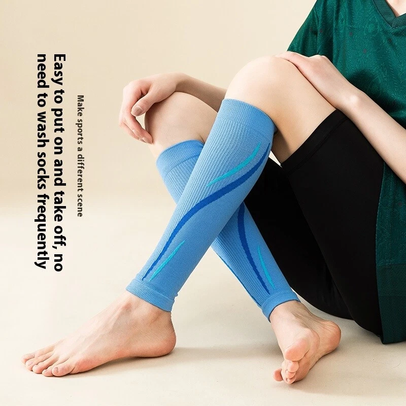 Sports Compression Leg Warmer Running Fitness Skipping Rope Long Tube Leg - Image 3 of 4