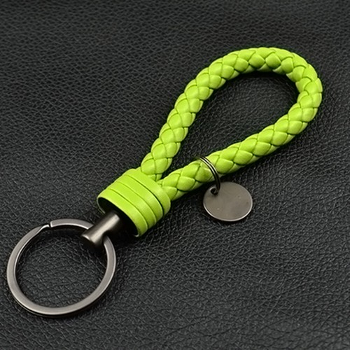 Keychain Leather Rope Strap Weave Keyring KeyChain Braided Key ring Key Fob Gift - Picture 7 of 12