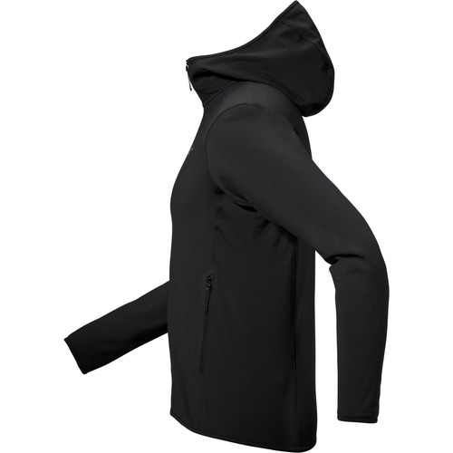 Arc'teryx Kyanite Lightweight Fleece Hoody Mens XL Black Light Stretch Full Zip - Picture 5 of 11