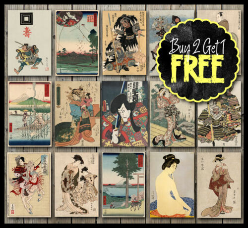 Vintage klassische japanische bildende Kunst Poster - A4/A3/A2/A1 - Bild 1 von 51