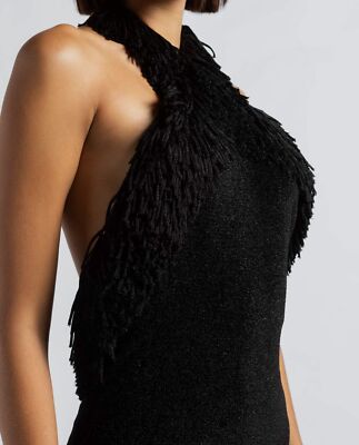 $4900 Bottega Veneta Women's Black Metallic Fringe Halter Mini Dress Size XS | eBay $4900 Bottega Veneta Women's Black Metallic Fringe Halter Mini Dress Size XS | eBay