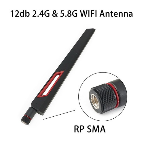2pcs 12dBi 2.4GHz 5GHz Double Bande Carte Réseau Sans Fil Antenne WIFI Caméra IP - Photo 4/45