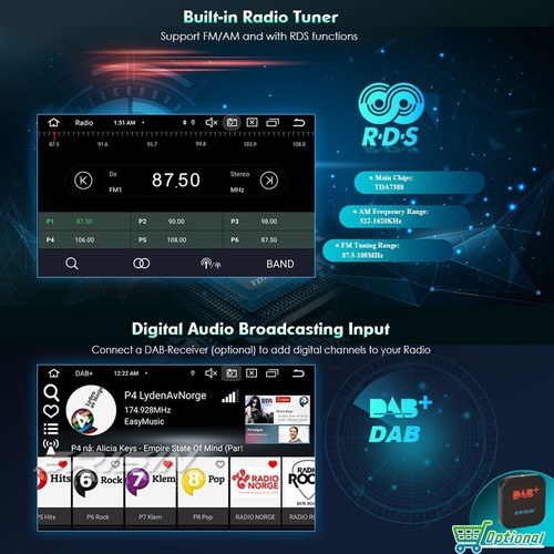 64GB Android 14 GPS Autoradio DAB+CarPlay Ford F150 F250 Shelby Montego Explorer - Bild 13 von 24