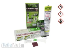 PETEC Scheibenkleber Set 310ml Kartusche Frontscheibe Heckscheibe Kleber