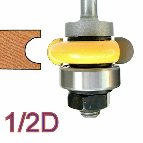 1pc 1/4" shank 1/2" Diameter w/Top Bearing Flute Router Bit S - Picture 9 of 12