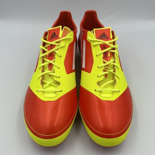 Botas de fútbol Adidas F50 adizero miCoach raras botines de fútbol amarillo/naranja - Imagen 2 de 24