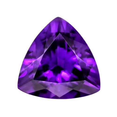 3mm x 3mm Natural Purple Amethyst Triangle Trillion Cut Gem Gemstone - Picture 1 of 1