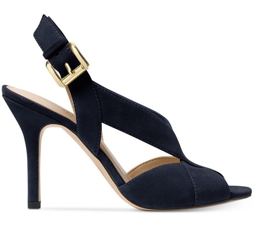 New MICHAEL Kors Becky Dress Slingback crisscross slip on admiral velvet dress - Picture 3 of 4
