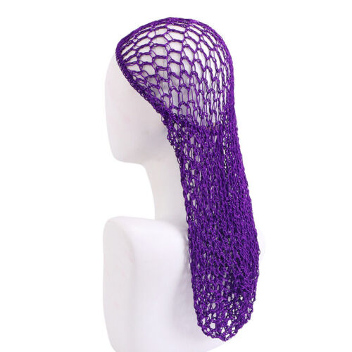 Womens Mesh Hair Net Crochet Fish Cap Snood Nightcap Sleeping Hat Cover Turban - Picture 3 of 27