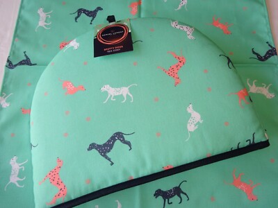 Fleckiges Hunde-Design erhältlich in Tee gemütlich und Geschirrtuch. Modern schön hell