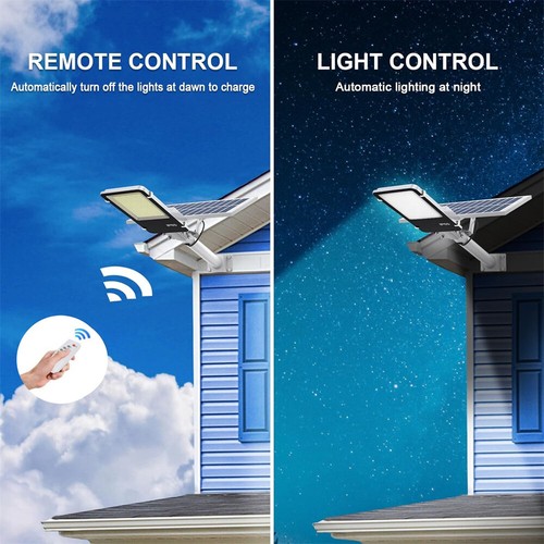 Commercial Solar Street Lights Outdoor Dusk to Dawn Solar High Bright Aluminum - Picture 8 of 14