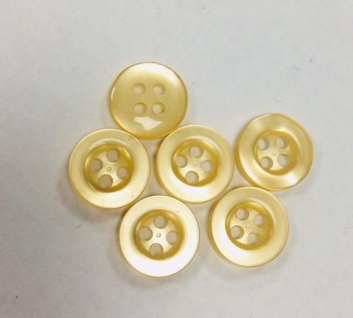 Small pearlescent baby buttons 10mm or 11mm x6 pack 4 hole round - Picture 15 of 15