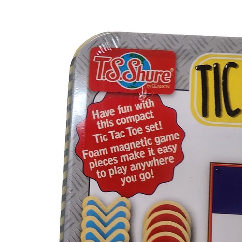 TS Shure by Bendon Tic Tac Toe Travel Activity Magnetic Game Tin for Ages 3+ - Picture 3 of 7