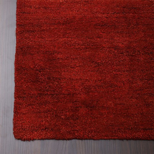 Eco-Friendly Hand Knotted Loom Wool Area Rug Light Red Solid BBH Homes BBL00111 - Picture 32 of 148