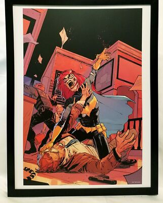 Gordon vs. Batgirl Zombie DCeased by Javi Fernandez FRAMED 12x16 Art Print Poste