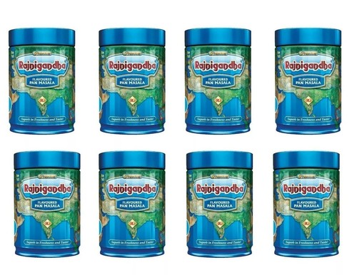 Rajnigandha Pan Masala Premium Flavoured Mouth Freshner 100g Dose 8er Pack - Bild 1 von 15
