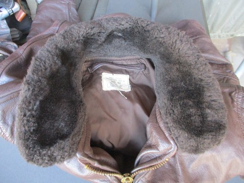 1972 Vietnam War USN, USMC Brill Bros G1 Flight Jacket, size 42, No Patches - Picture 21 of 21