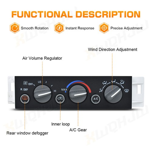 599-006 Módulo de control de clima delantero aire acondicionado calentador panel de aire acondicionado con trasero... - Imagen 2 de 17