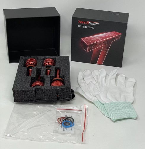 Torchbeam LED Headlights T2 9005/HB3 H11/H8/H9/H16 Bulbs 50k Hrs 44k Lumens 4pk - Picture 2 of 13