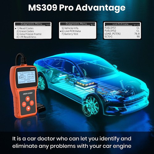 Automotive OBD2 Scanner OBD Code Reader Car Diagnostic Tool Check Engine Fault - Foto 6 di 11