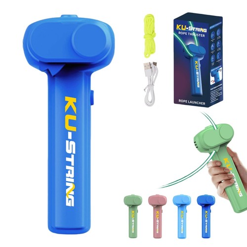 6 Pezzi Lazo String Shooter Loop Giocattolo Portatile Zip Corda Lanciatore Elica Giocattolo - Foto 3 di 7