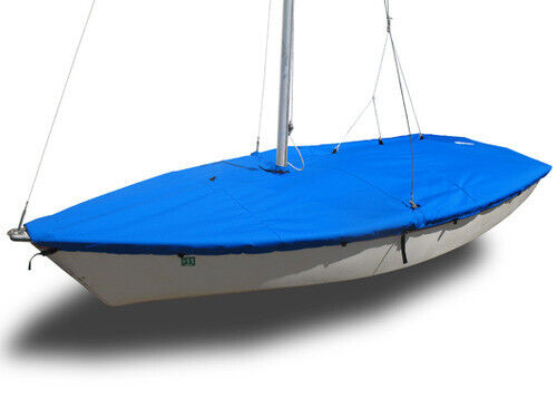 JY15 Sailboat - Boat Mast Up Flat Cover - Polyester Royal Blue - Bild 1 von 1