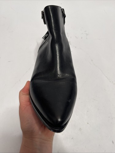 GEOX Respira Ankle Boots Black Leather Women’s Size 38 - Picture 5 of 16