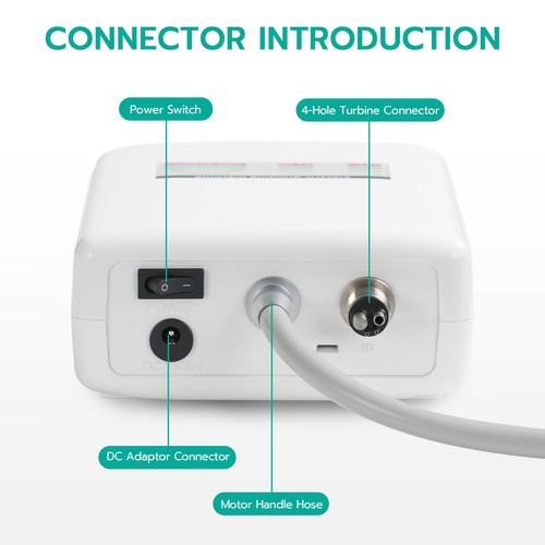 Micro motor eléctrico sin escobillas LED dental/pieza de mano contra ángulo creciente 1:5 - Imagen 5 de 37