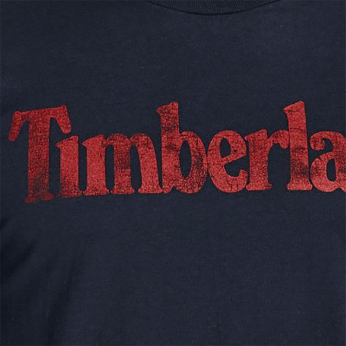 Camiseta de algodón Timberland para hombre manga corta con logotipo lineal descolorido A11GY - Imagen 28 de 37