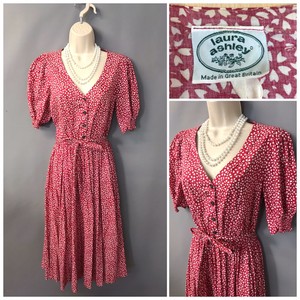 laura ashley red dress