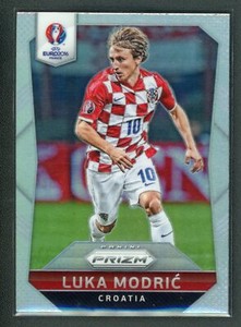 2016 LUKA MODRIC PANINI PRIZM UEFA EURO2016 FRANCE SILVER