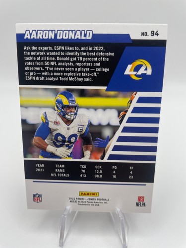 2022 Panini Zenith Football Base & Parallels 1-100 You Pick Complete Your Set - Picture 203 of 219