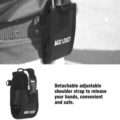 Portable Nylon Bag Two Way Radio Holder Nylon Belt Case Bag - Zdjęcie 7 z 8