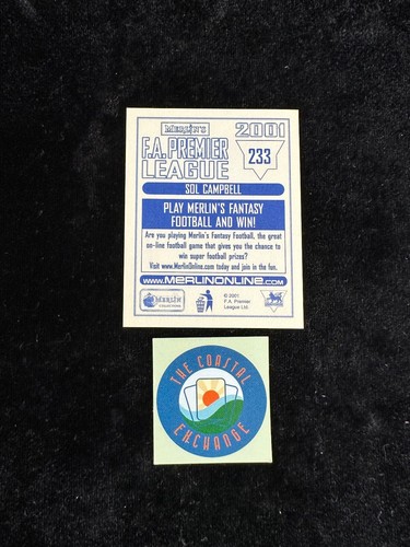 Merlin's F.A. Premier League 2001 | Blue Back | Sticker(s) aussuchen | #1-253 - Bild 457 von 497