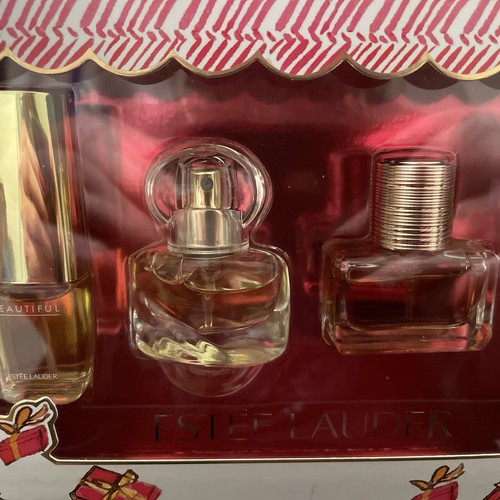 Estee Lauder Treasures Four Mini Parfum Beautiful Belle Pleasures Goddess Set - Picture 3 of 11