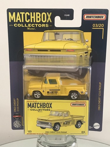 Matchbox Collectors ‘63 Chevy C10 Pick Up Truck Mooneyes Real Riders - Picture 1 of 6