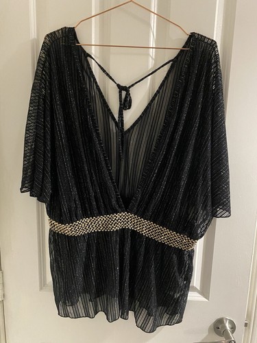 Plus Size Curve Ladies Beautiful Sheer Top Size 3XL - Picture 7 of 8