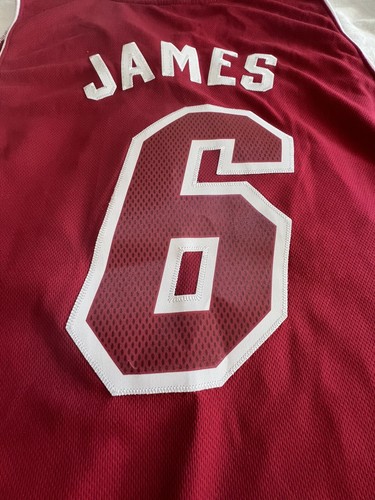Adidas LeBron James Miami Heat Jersey XL Red Christmas Swingman 2012 Rare - Picture 11 of 19