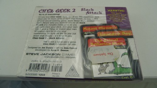 CHEZ GEEK 2 1333 Slack AttackSlack Attack Steve Jackson Games - Bild 2 von 3