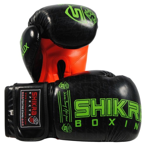 Shikra® Leder Boxhandschuhe Profi MMA Sparring Stanztasche Training Kampf - Bild 8 von 12