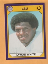 Lyman White LSU Tigers 1990 Card #34 Franklin Louisiana 10R