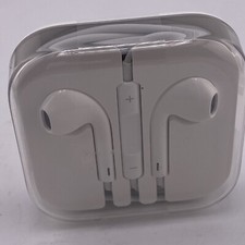 Original Apple Wired iPhone iPad iPod Ear Buds White AIR Buds with Case, New