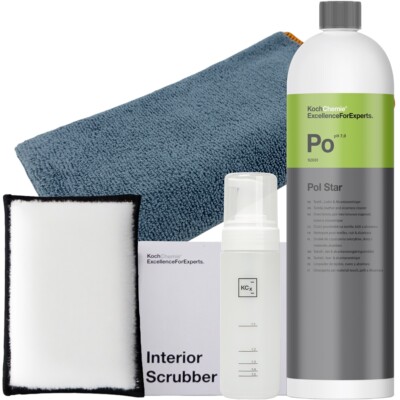 Koch Chemie Po PolStar Set mit Foamer Bottle, Interior Scrubber& Tuch