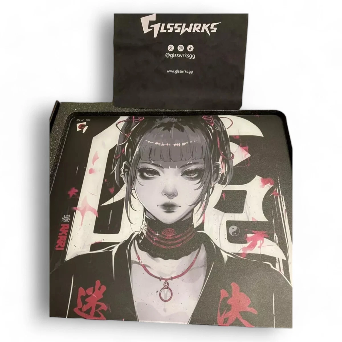GLSSWRKS Akari ガラスマウスパッド Akari Glass Mousepad | Speed Glass Mousepad | GLSSWRKS.gg