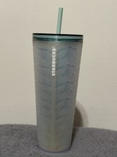 2021 NEW Starbucks Mermaid Tail Cold Tumbler 24oz Iridescent Matte Undersea Cup