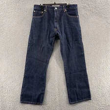 Levis Jeans Men 36x29 Blue 517 Slim Bootcut Cowboy Western Denim Pants (35x31)