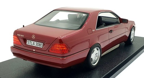 Cult 1/18 Scale Resin CML079-3 - 1992 Mercedes-Benz 600SEC C140 - Met. Red - Bild 2 von 5